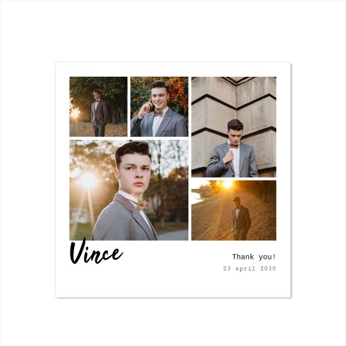 Enkle Fotokort Kvadratisk 14,3 x 14,3 cm