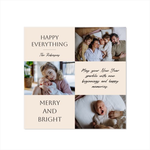 Faire-part 1 volet Carré 14,3 x 14,3 cm Faire-part 1 volet Carré 14,3 x 14,3 cm