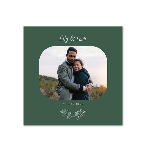 Grusskarte quadratisch 14,3 x 14,3 cm