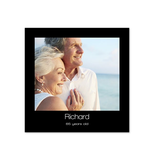 Faire-part 1 volet Carré 14,3 x 14,3 cm