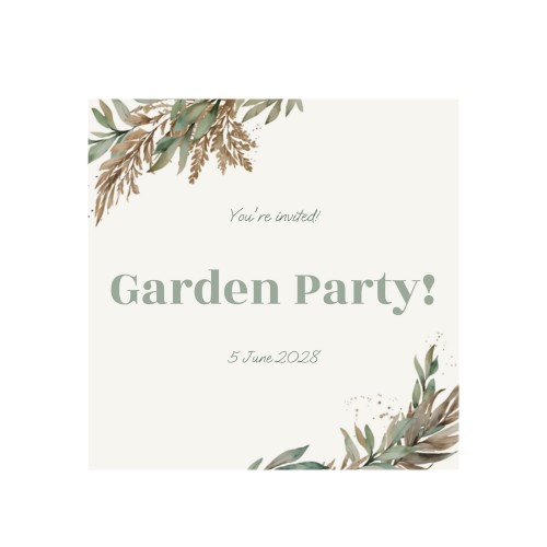 Single Card Square 14,3 x 14,3 cm