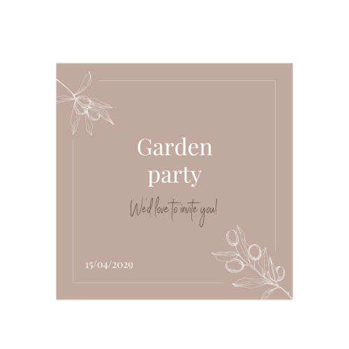 Grusskarte quadratisch 14,3 x 14,3 cm