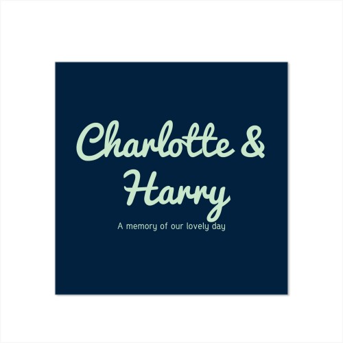 Faire-part 1 volet Carré 14,3 x 14,3 cm