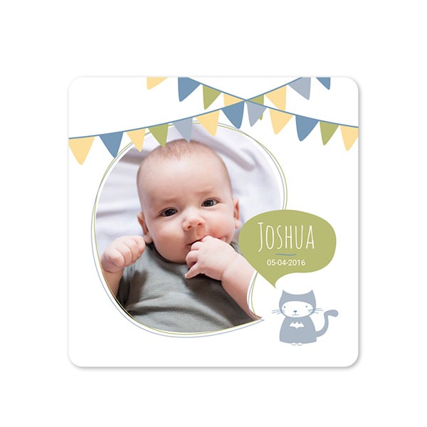 Faire-part 1 volet Carré coins arrondis 14,3 x 14,3 cm Faire-part 1 volet Carré coins arrondis 14,3 x 14,3 cm