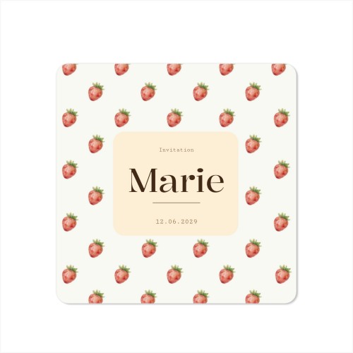 Single Card square rounded corners 14,3 x 14,3 cm