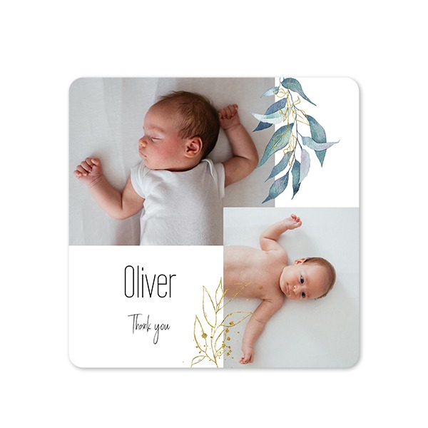 Single Card square rounded corners 14,3 x 14,3 cm
