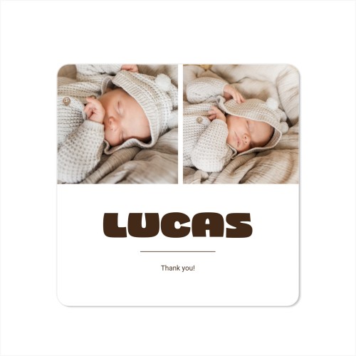 Fotokaart Vierkant met ronde hoeken 14,3 x 14,3 cm