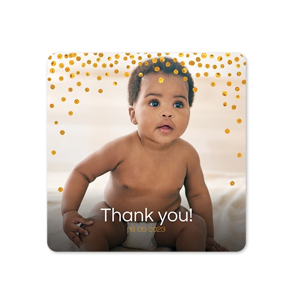 Single Card square rounded corners 14,3 x 14,3 cm