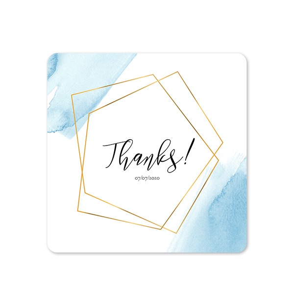 Single Card square rounded corners 14,3 x 14,3 cm