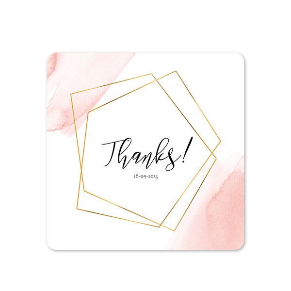 Single Card square rounded corners 14,3 x 14,3 cm