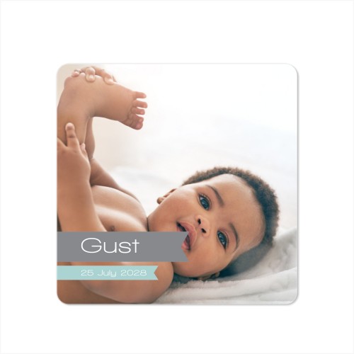 Grusskarte quadratisch mit abgerundeten Ecken 14,3 x 14,3 cm