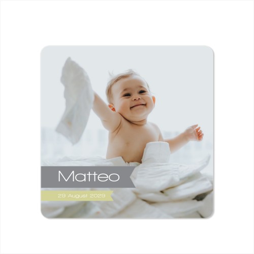 Enkle Fotokort kvadratisk runde hjørner 14,3 x 14,3 cm