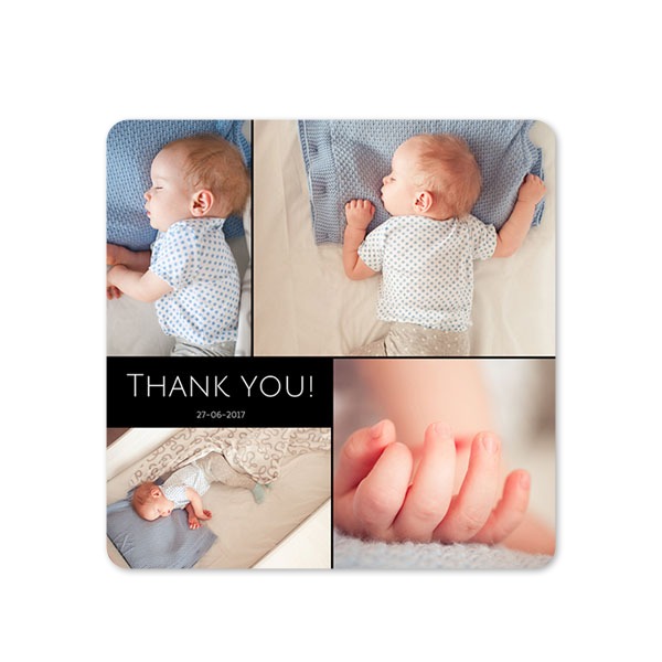 Single Card square rounded corners 14,3 x 14,3 cm