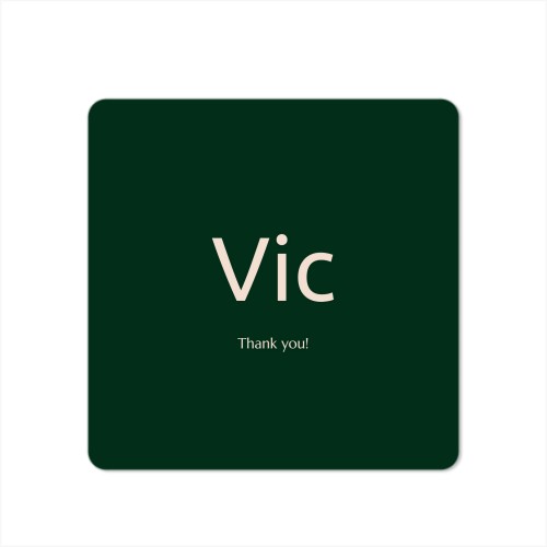 Single Card square rounded corners 14,3 x 14,3 cm