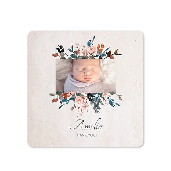 Single Card square rounded corners 14,3 x 14,3 cm