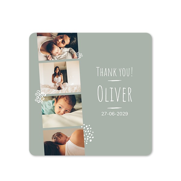 Single Card square rounded corners 14,3 x 14,3 cm