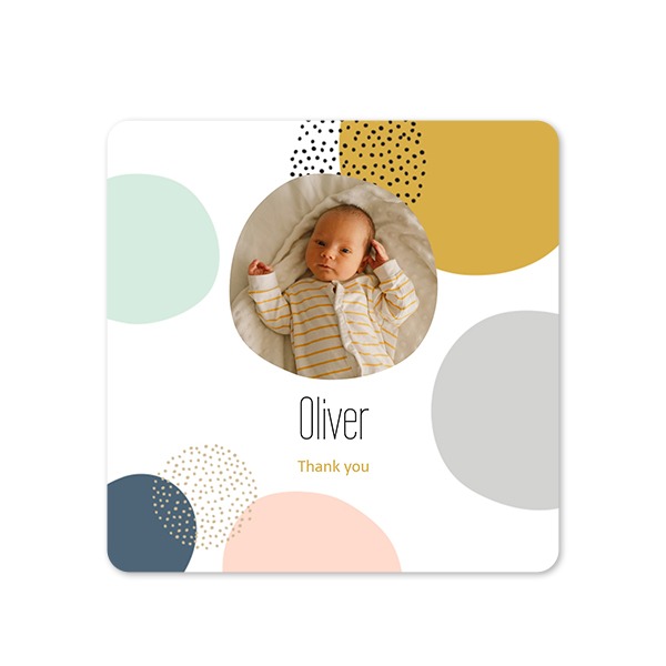 Single Card square rounded corners 14,3 x 14,3 cm