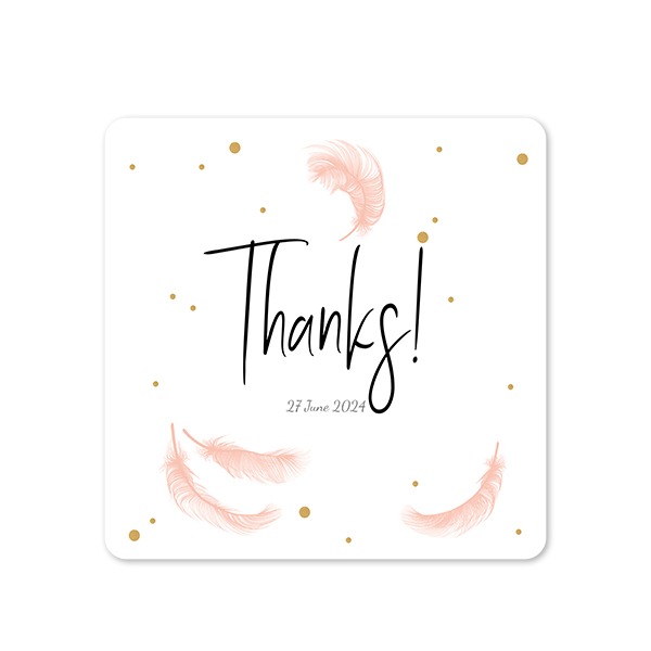 Feather Sparkles  - Text Only