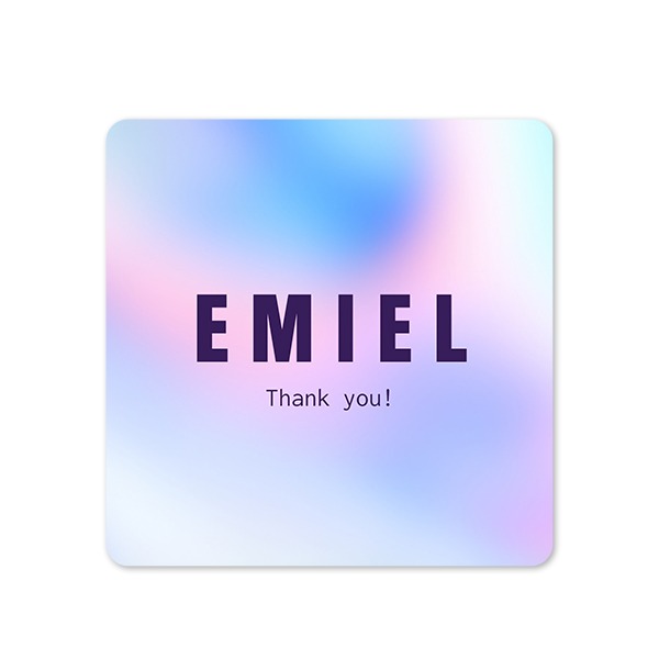 Enkle Fotokort kvadratisk runde hjørner 14,3 x 14,3 cm