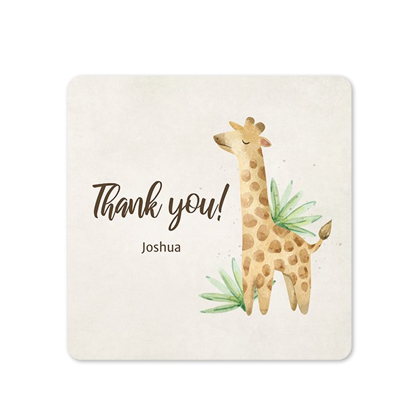 Single Card square rounded corners 14,3 x 14,3 cm