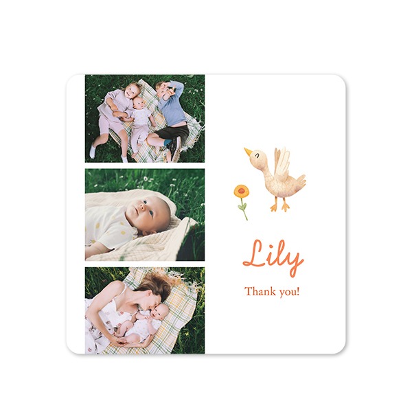 Single Card square rounded corners 14,3 x 14,3 cm Single Card square rounded corners 14,3 x 14,3 cm