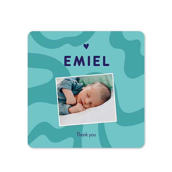 Single Card square rounded corners 14,3 x 14,3 cm