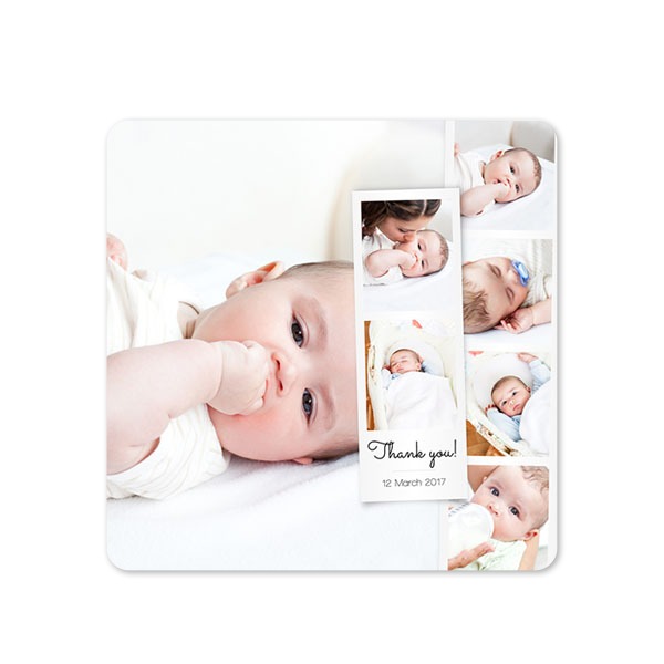 Single Card square rounded corners 14,3 x 14,3 cm