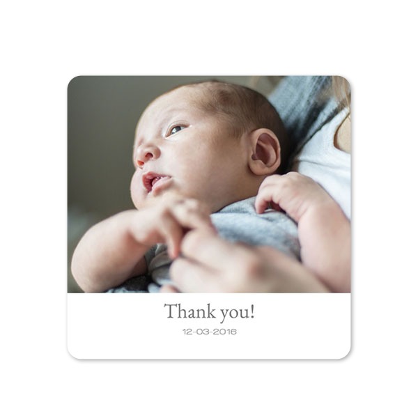 Single Card square rounded corners 14,3 x 14,3 cm