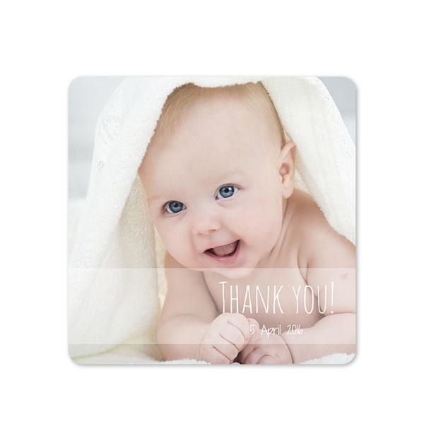 Faire-part 1 volet Carré coins arrondis 14,3 x 14,3 cm Faire-part 1 volet Carré coins arrondis 14,3 x 14,3 cm