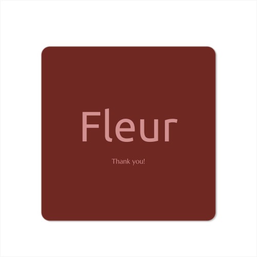 Single Card square rounded corners 14,3 x 14,3 cm