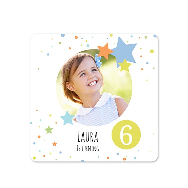 Single Card square rounded corners 14,3 x 14,3 cm