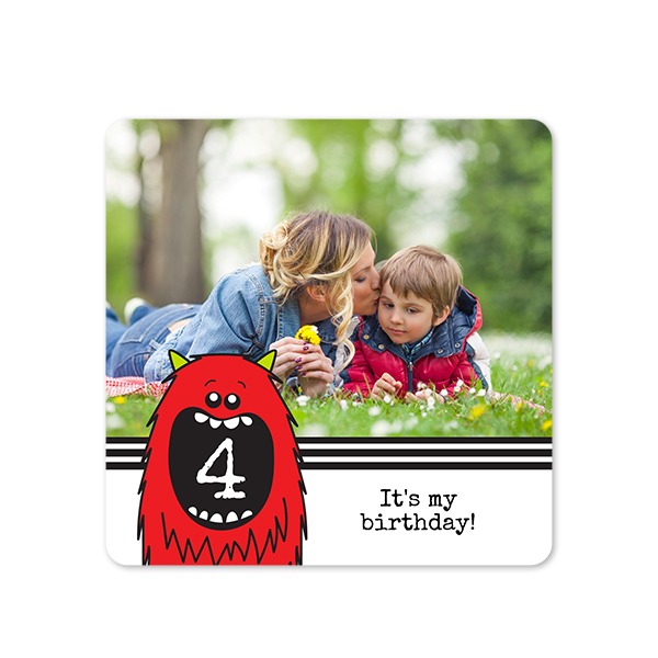 Single Card square rounded corners 14,3 x 14,3 cm