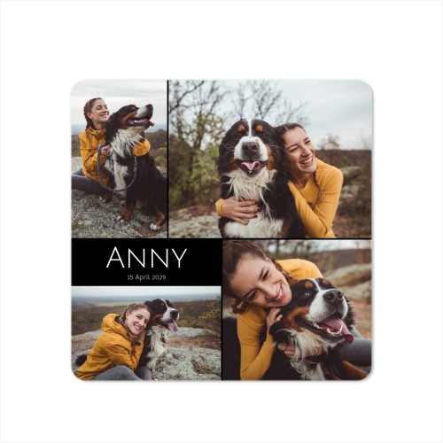 Enkle Fotokort kvadratisk runde hjørner 14,3 x 14,3 cm