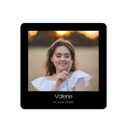 Fotokaart vierkant met ronde hoeken 14,3 x 14,3 cm Fotokaart vierkant met ronde hoeken 14,3 x 14,3 cm