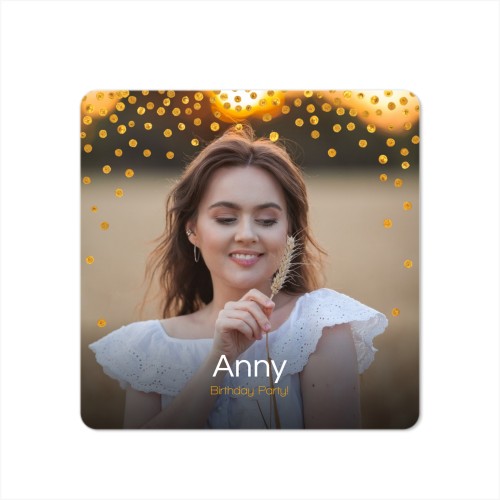 Faire-part 1 volet Carré coins arrondis 14,3 x 14,3 cm Faire-part 1 volet Carré coins arrondis 14,3 x 14,3 cm