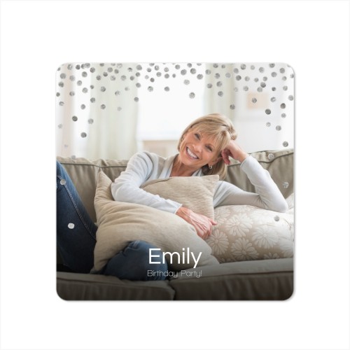 Faire-part 1 volet Carré coins arrondis 14,3 x 14,3 cm Faire-part 1 volet Carré coins arrondis 14,3 x 14,3 cm