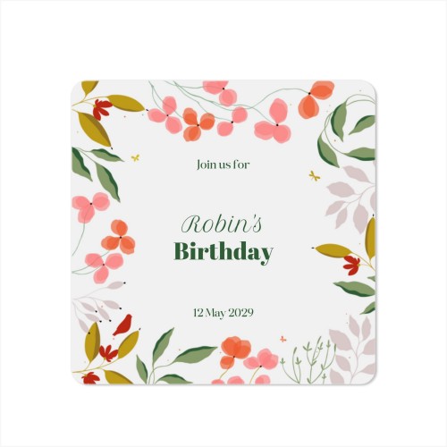 Floral Celebration - Text Only