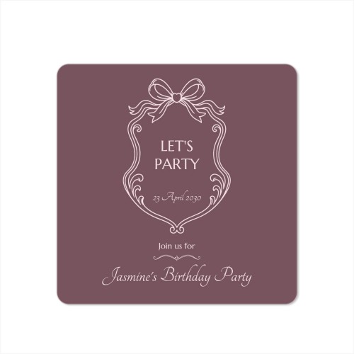 Single Card square rounded corners 14,3 x 14,3 cm