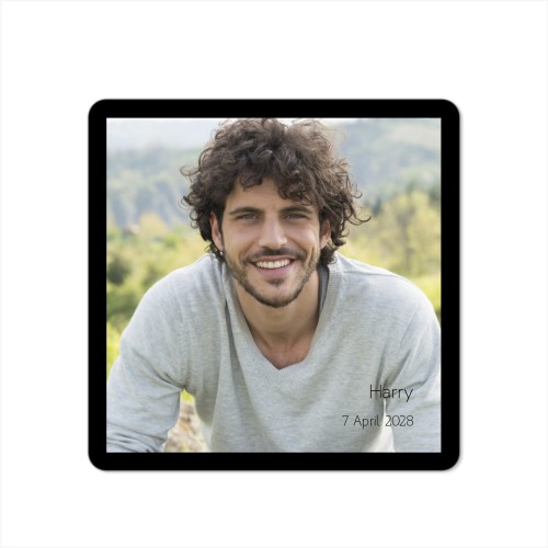 Grusskarte quadratisch mit abgerundeten Ecken 14,3 x 14,3 cm