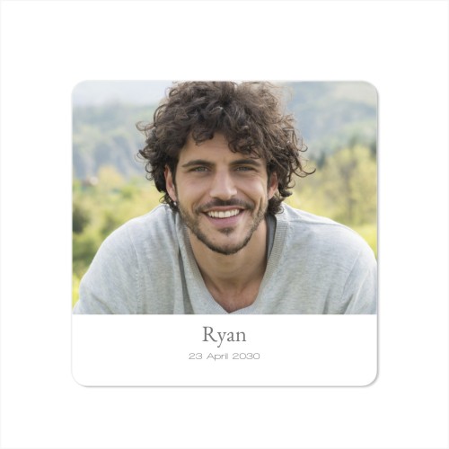 Single Card square rounded corners 14,3 x 14,3 cm