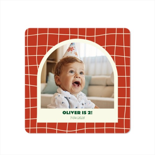 Grusskarte quadratisch mit abgerundeten Ecken 14,3 x 14,3 cm