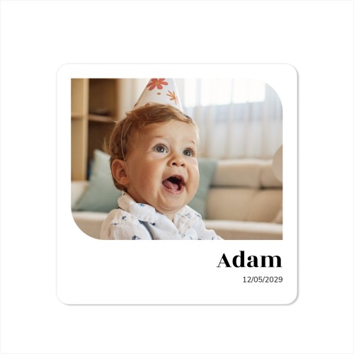 Single Card square rounded corners 14,3 x 14,3 cm
