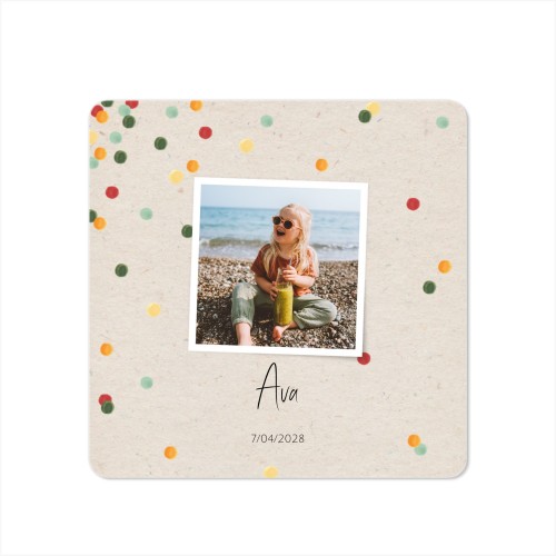 Single Card square rounded corners 14,3 x 14,3 cm