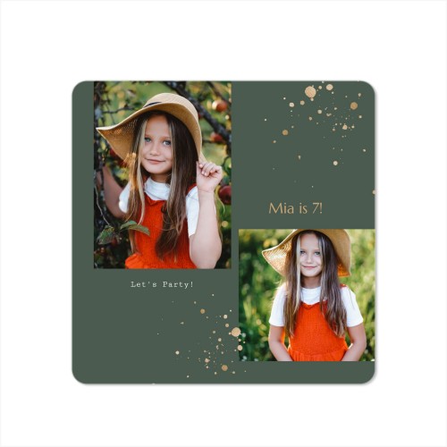 Faire-part 1 volet Carré coins arrondis 14,3 x 14,3 cm Faire-part 1 volet Carré coins arrondis 14,3 x 14,3 cm