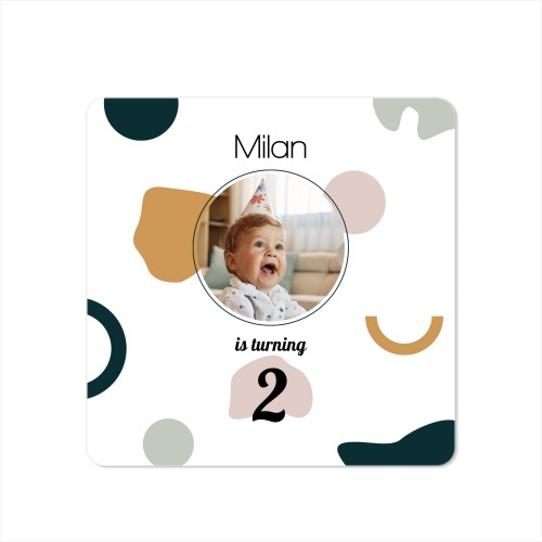 Single Card square rounded corners 14,3 x 14,3 cm