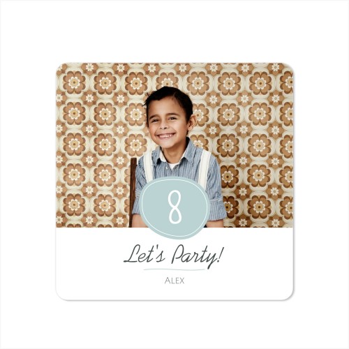 Grusskarte quadratisch mit abgerundeten Ecken 14,3 x 14,3 cm