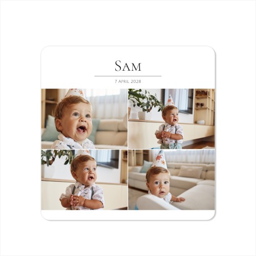 Single Card square rounded corners 14,3 x 14,3 cm