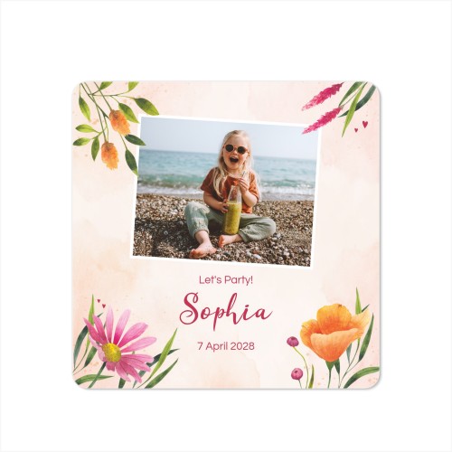 Single Card square rounded corners 14,3 x 14,3 cm