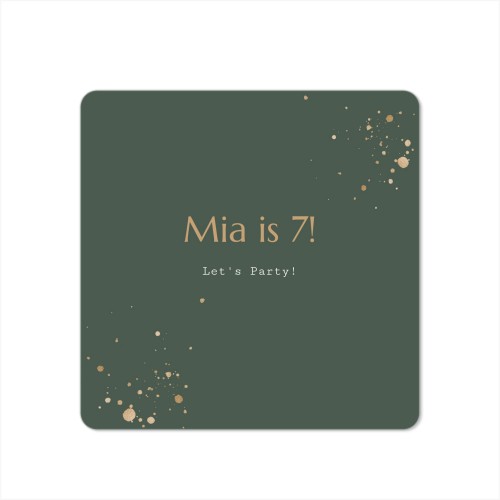 Single Card square rounded corners 14,3 x 14,3 cm