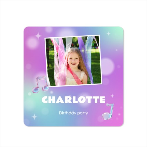 Single Card square rounded corners 14,3 x 14,3 cm